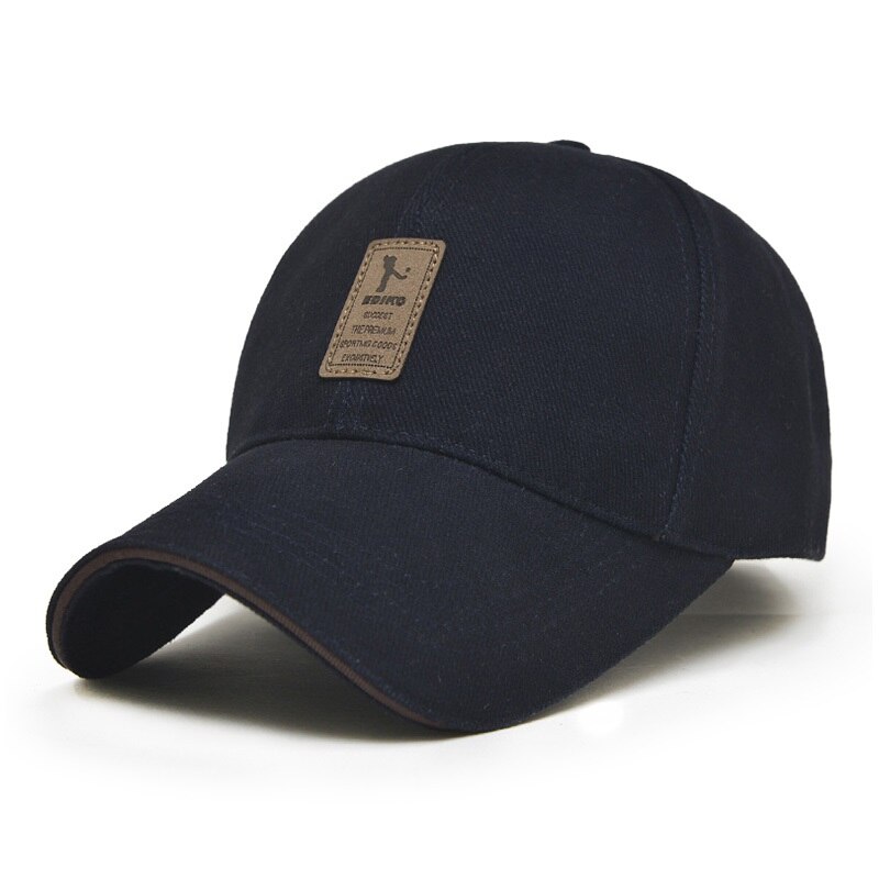 UNIKEVOW 9 Kleuren Baseball Cap mannen Verstelbare Cap Casual leisure hoeden Effen Kleur Mode Snapback Zomer Herfst hoed: Navy