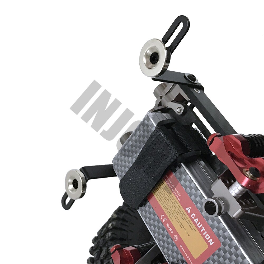 INJORA 4Stck RC Auto Hülse Körper Montieren Metall L-Halterung mit Magnet für 1:10 RC Raupe Auto axial SCX10 90046 D90