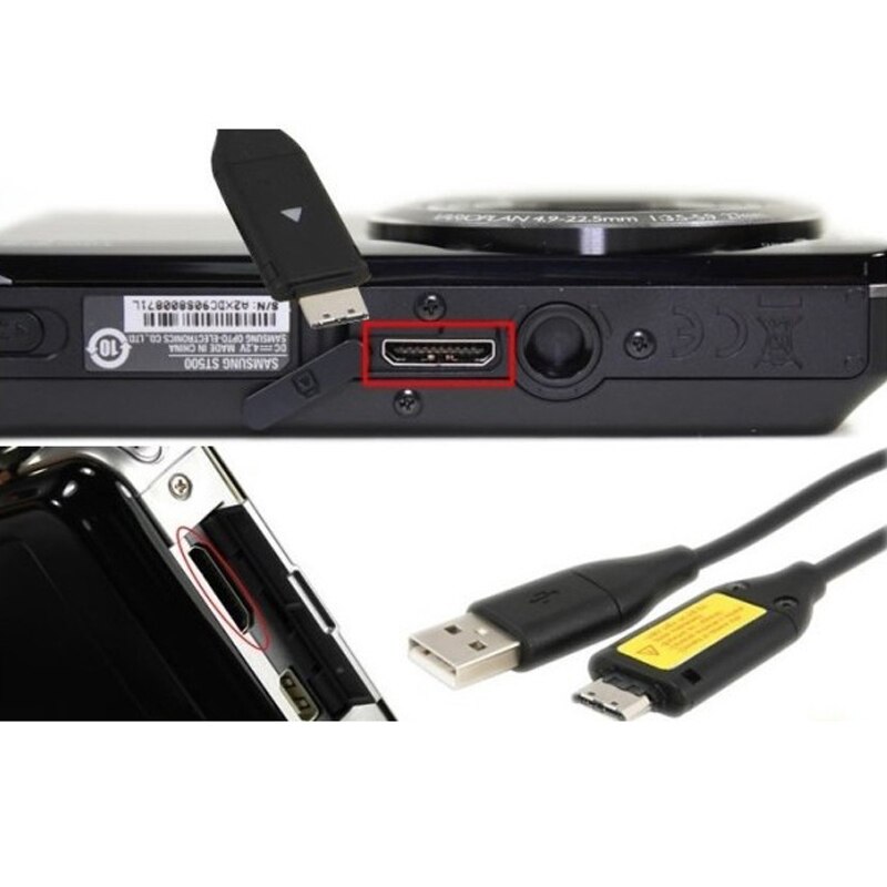 USB Ladekabel Linie Geeignet Für Samsung NV4 NV9 NV30 NV33 NV40 NV103 NX5 Digital Kamera Datenkabel Energie Linie