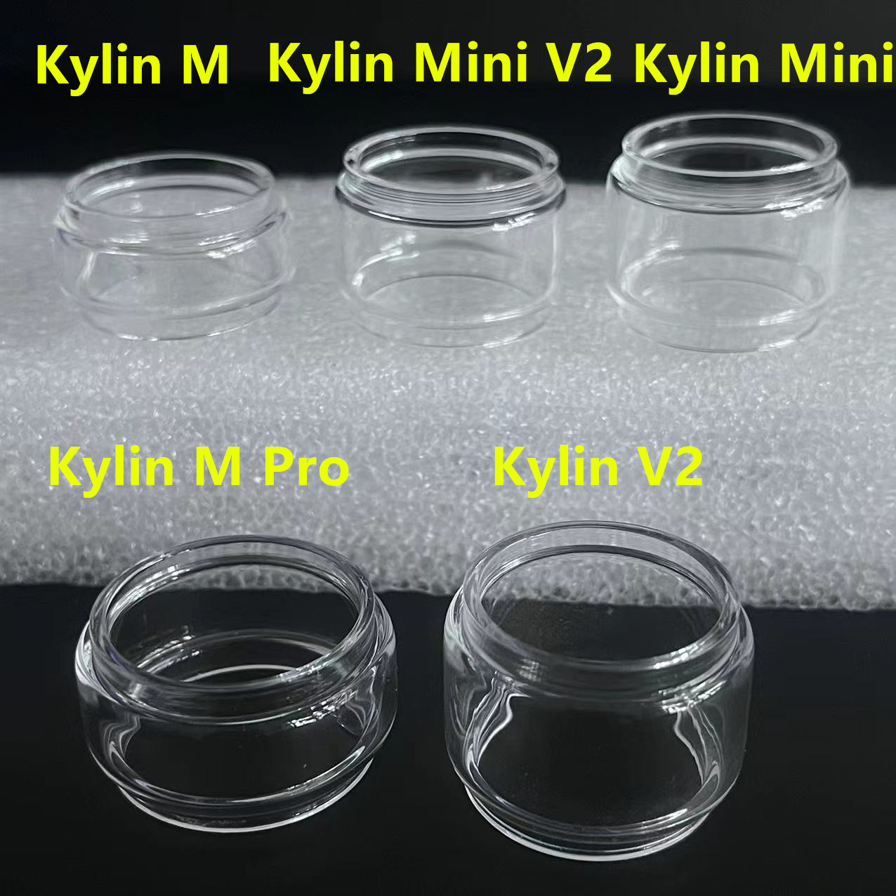 5 uds/3 uds tubos de vidrio de burbujas normales Mini tazas para Kylin Mini V2/Kylin V2/Kylin M/Kylin M Pro RTA tanque de vidrio