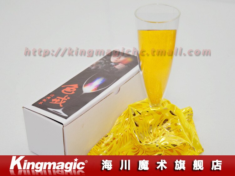Glas kleur chameleon champagne acryl cup glas kleurverandering podium magic props magic speelgoed magic tricks