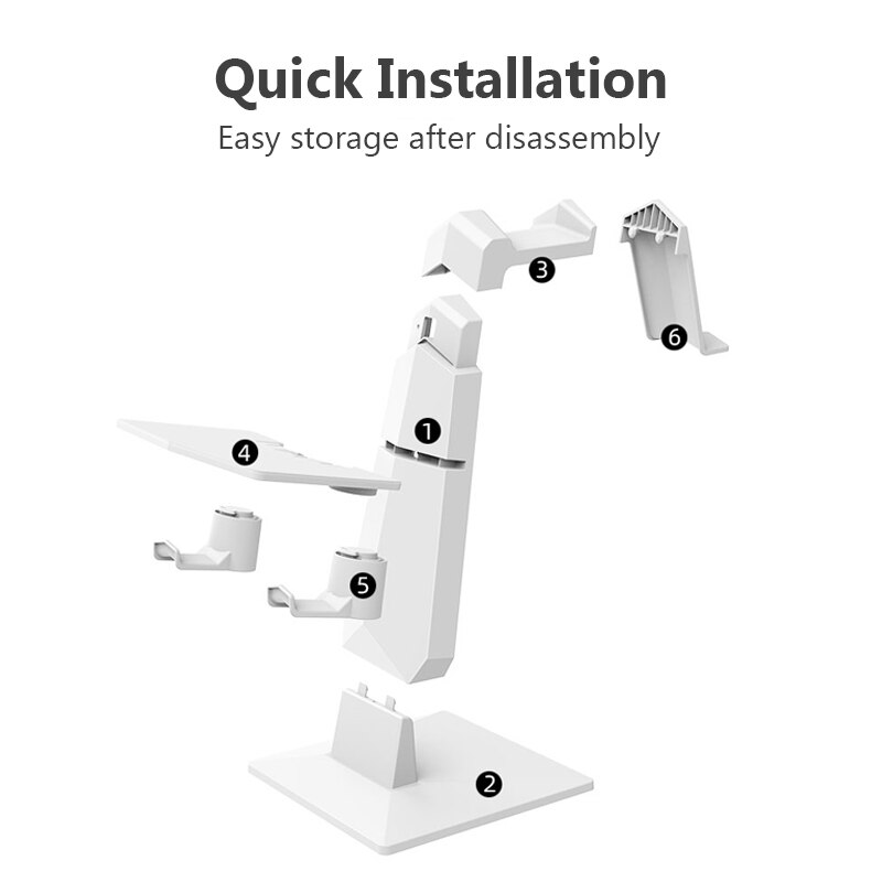 VR Headset and Touch Controllers Display Stand, Helmet &amp; Handle Holder Mount Station for Oculus Quest 2 /1/HTC Vive VR Stand