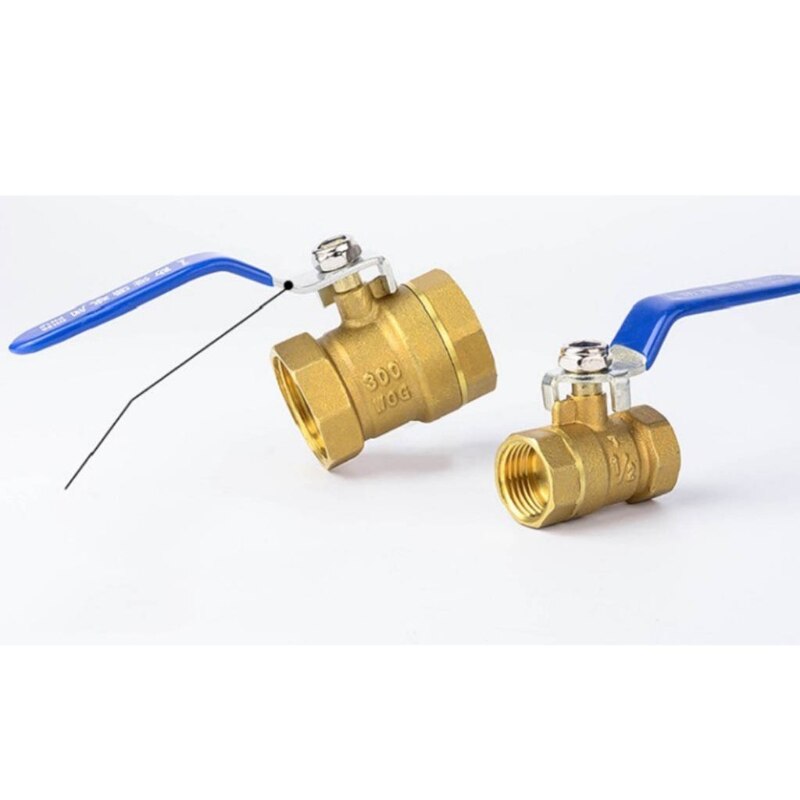 Full Port Brass Ball Tap Lead-Free Female Threaded NPT Connector 1/4" 3/8" 1/2" 3/4" 1" 1-1/4" 1-1/2"