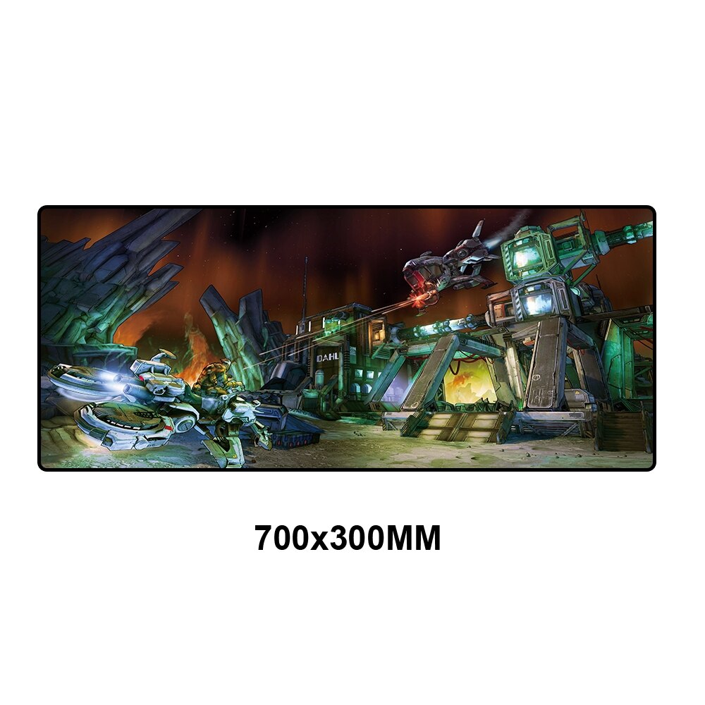 Borderlands Mouse Pad Grote Gaming Mousepad Computer Spelen Pad Game Desktop Pc Muismat Groot Bureau Mat Kantoor Xl Gaming padmouse: WZZD-007