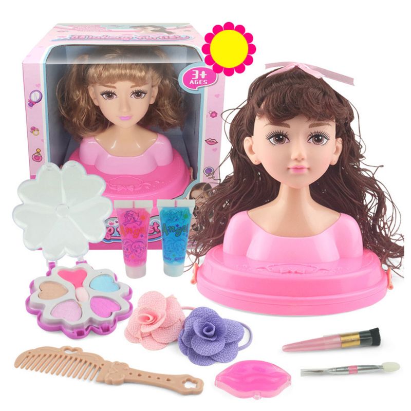 Children Pretend Play Kid Make Up Toys Set Hairdressing Simulation Cosmetic: 4