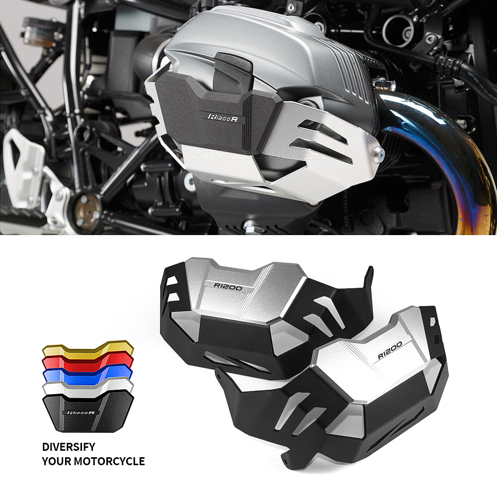 Para BMW R1200R R1200GS R 1200 GS R RnineT R nineT protectores de motor de motocicleta protectores de culata cubierta protectora de cilindro