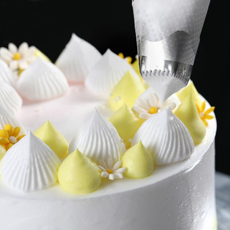 Utensílios de confeitaria, ponta de confeiteiro, bicos para cobertura, 1 peça, tamanho grande, ferramentas de decoração de bolo, quadrado, acessórios de cozimento