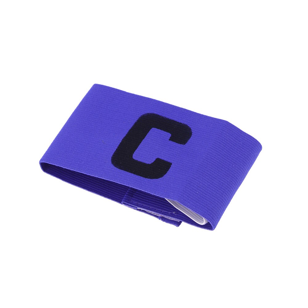 Football Soccer Captain Armband Adjustable Soccer Rugby Basketball Player Bands (Black): Blue