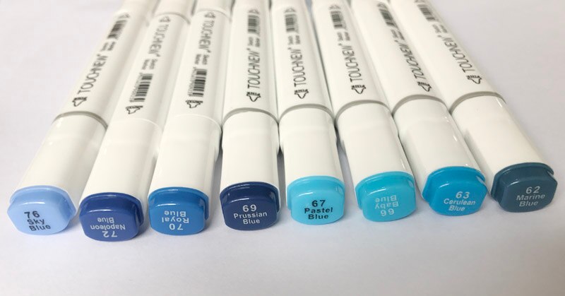 TOUCHNEW-Conjunto de rotuladores artísticos de doble punta, Set de 8 Uds. De rotuladores de doble punta a base de Alcohol para dibujo artístico y bocetos