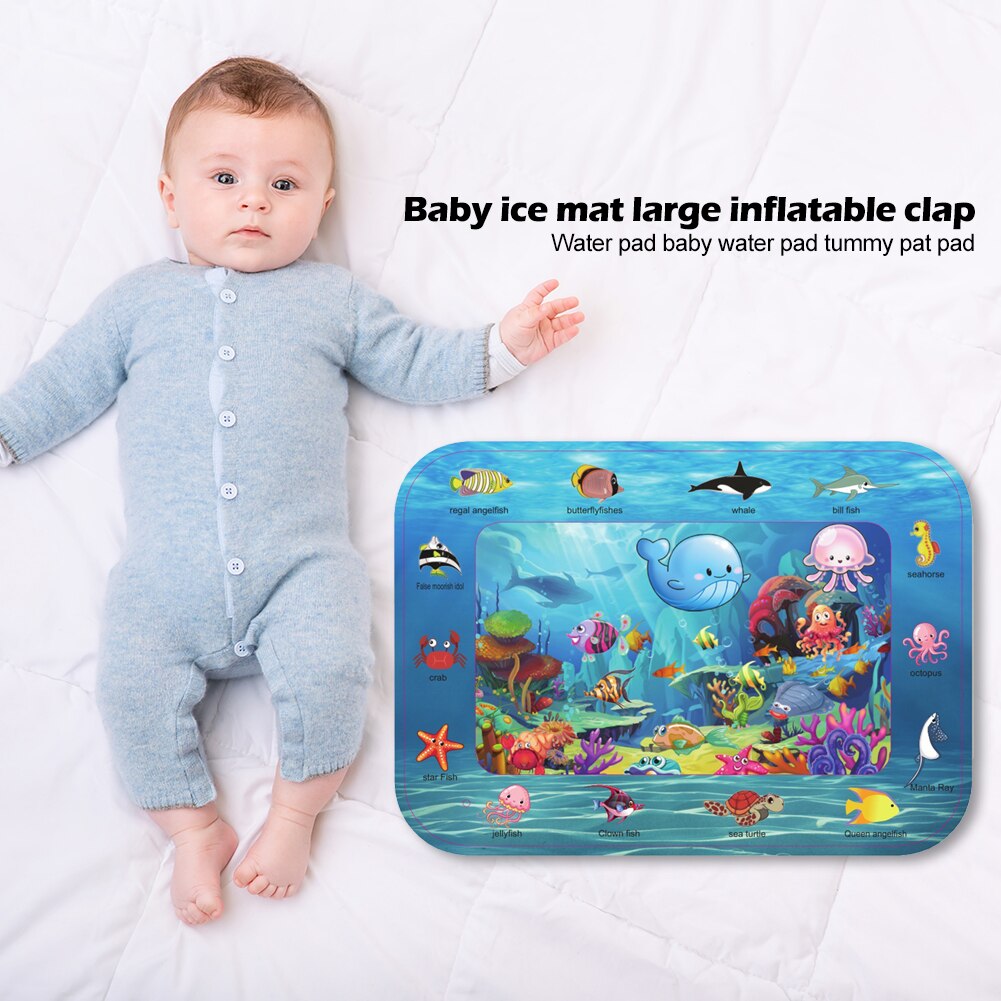 Pasgeboren Baby Water Spelen Mat Zomer Zuigeling Ijs Klopte Kussen Baby Opblaasbare Water Mat Indoor Tuin Vroeg Educatief Speelgoed