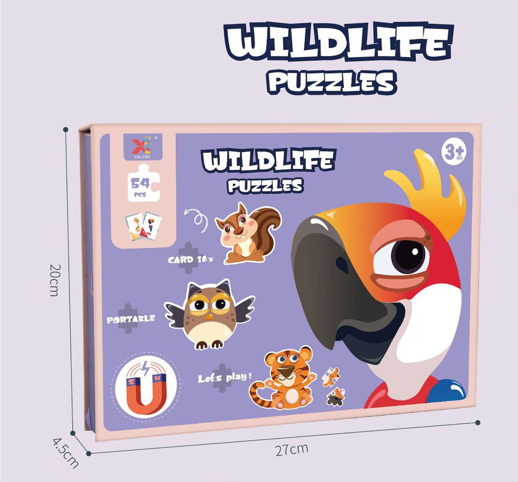 Magnetische Puzzel Kinderen Onderwijs Speelgoed Dier Brief Voertuig Bijpassende Jigsaw Schilderen Set Game Vroeg Leren Speelgoed Voor Baby: Animal