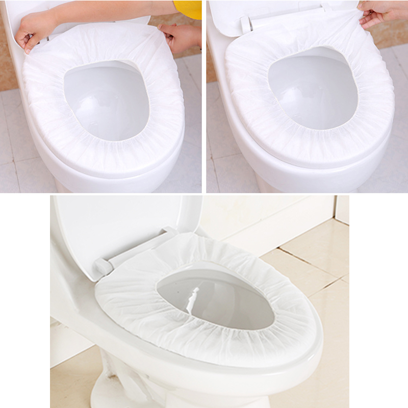 10/5/1 stk engangs toilet sædebetræk mat rejse hotel sanitær sikker ikke-vævet stof bærbar toilet pad badeværelse tilbehør