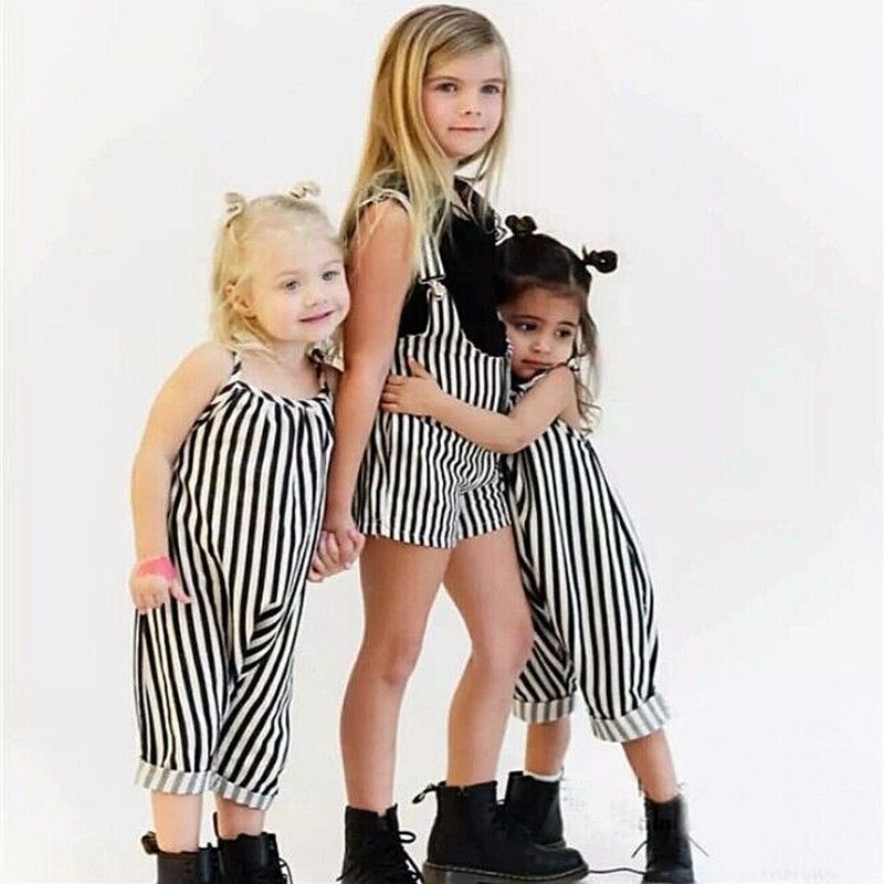 1 STKS Baby Jongens Peuter spaghettibandjes Gestreepte Bib Broek Lange Broek Romper Overalls Set 0-4 T