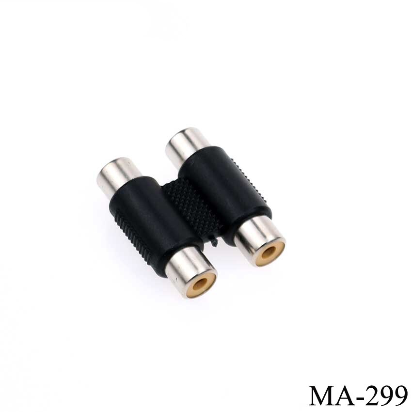 schnallen-buchse auf schnallen-buchse Audio- Video Kabel Jack Stecker Adapter Stecker RCA zu 2/3 RCA Jack: MA-299