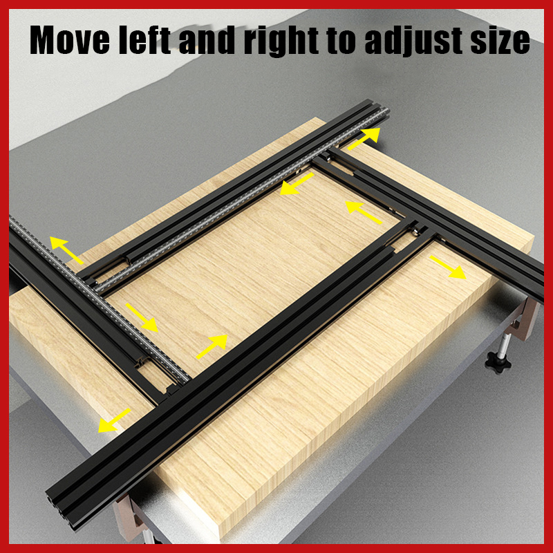 Trimming Machine Milling Groove Engraving Jip Guide Rail Adjustable Backing Auxiliary Router Guide Bracket Woodworking Tools