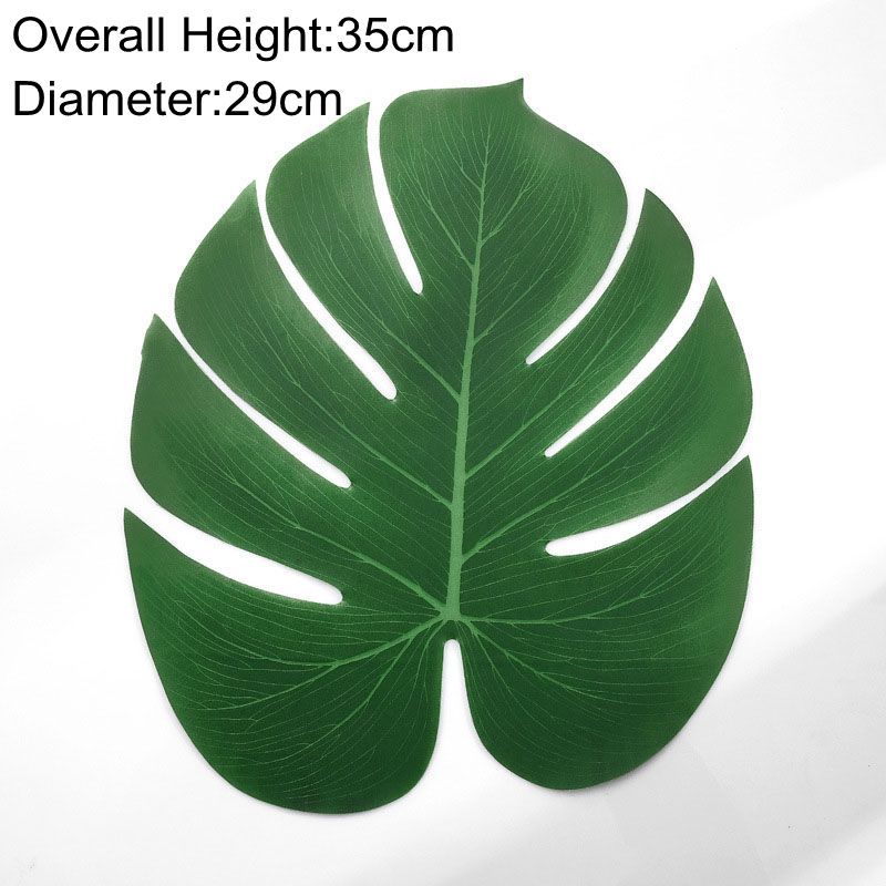 10pcs Small Medium Large Green Monstera Leaves Artificial Plants for Home Garden Decoration DIY Plants Wall plantas artificiais: Large