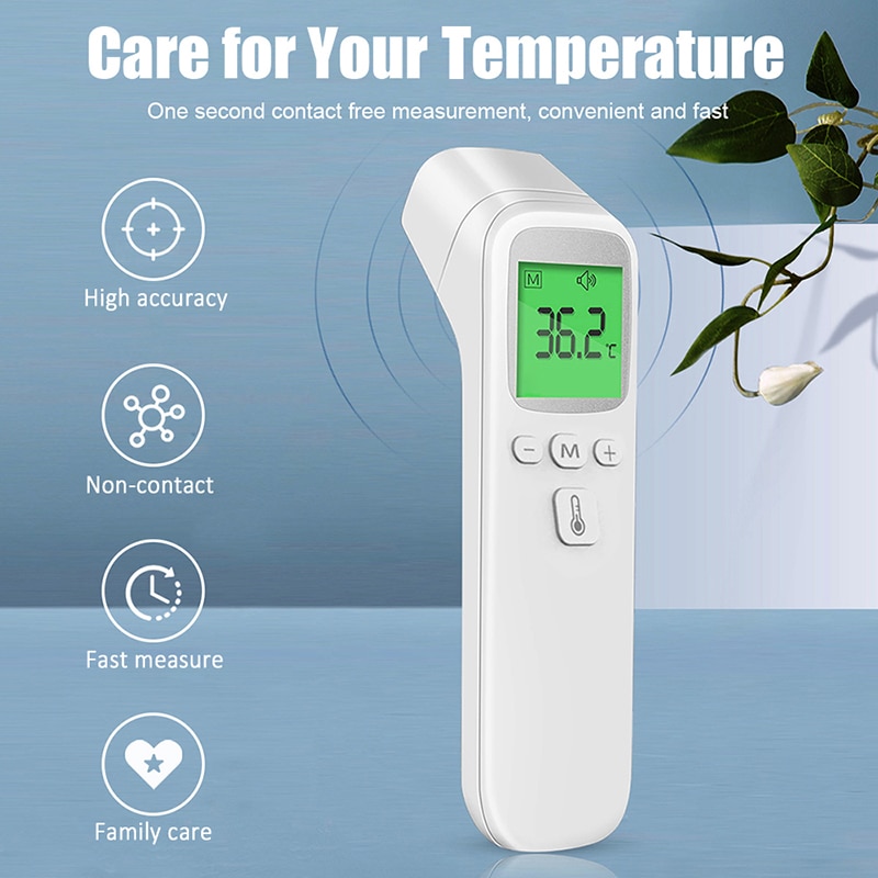 Termómetro de oído sin contacto, Medidor Rápido de temperatura para bebés, tricolor electrónico infrarrojo