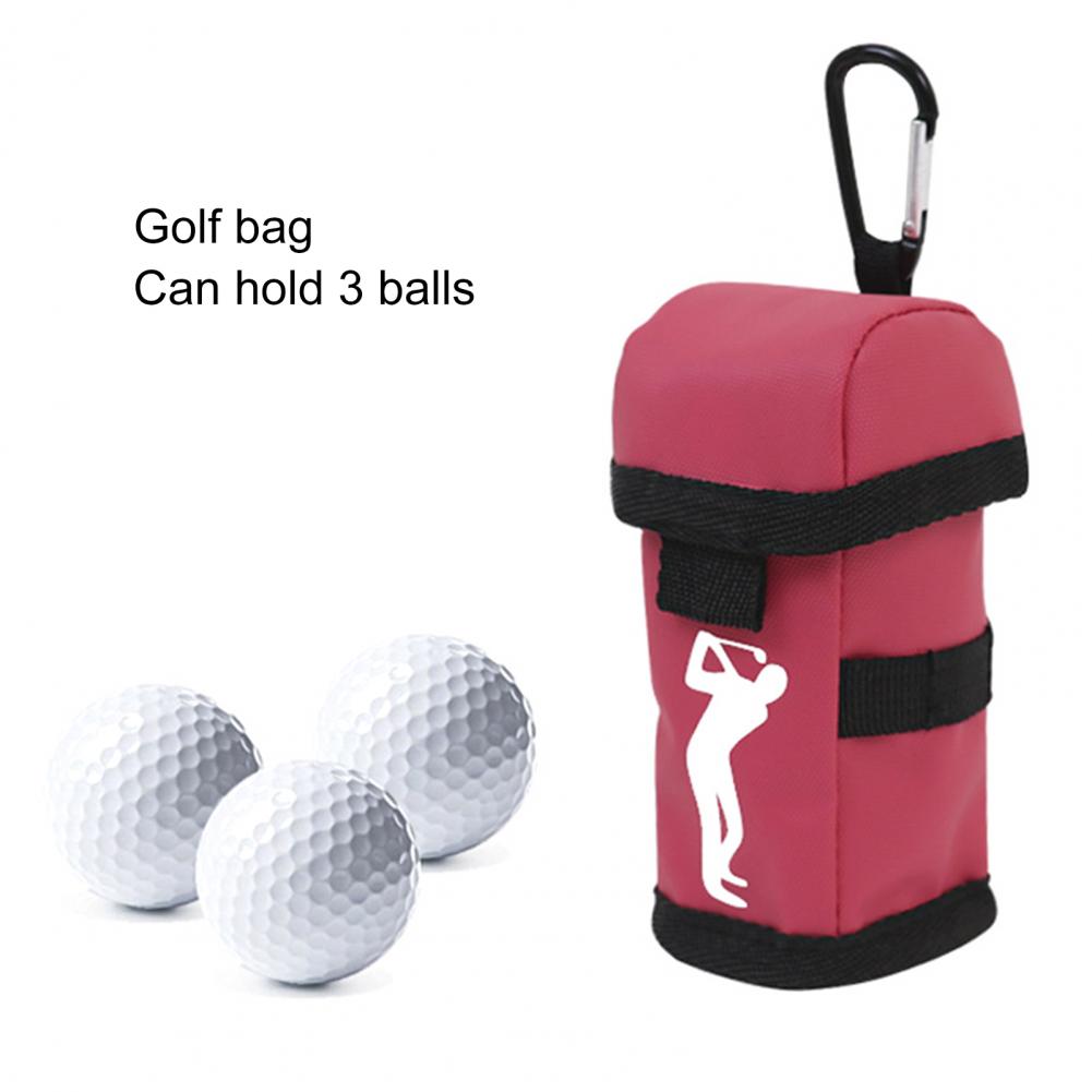 3 Golf Ball Holder Pouch Quick Access Moisture-proof Stylish Soft Golf Ball Protective Storage Bag for Golf Ball