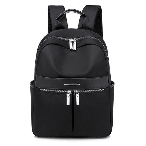 Simple Oxford Korean Leisure Style Women Backpack Fashionable Girls Leisure Bag School Student Bag Teenager Girls: black