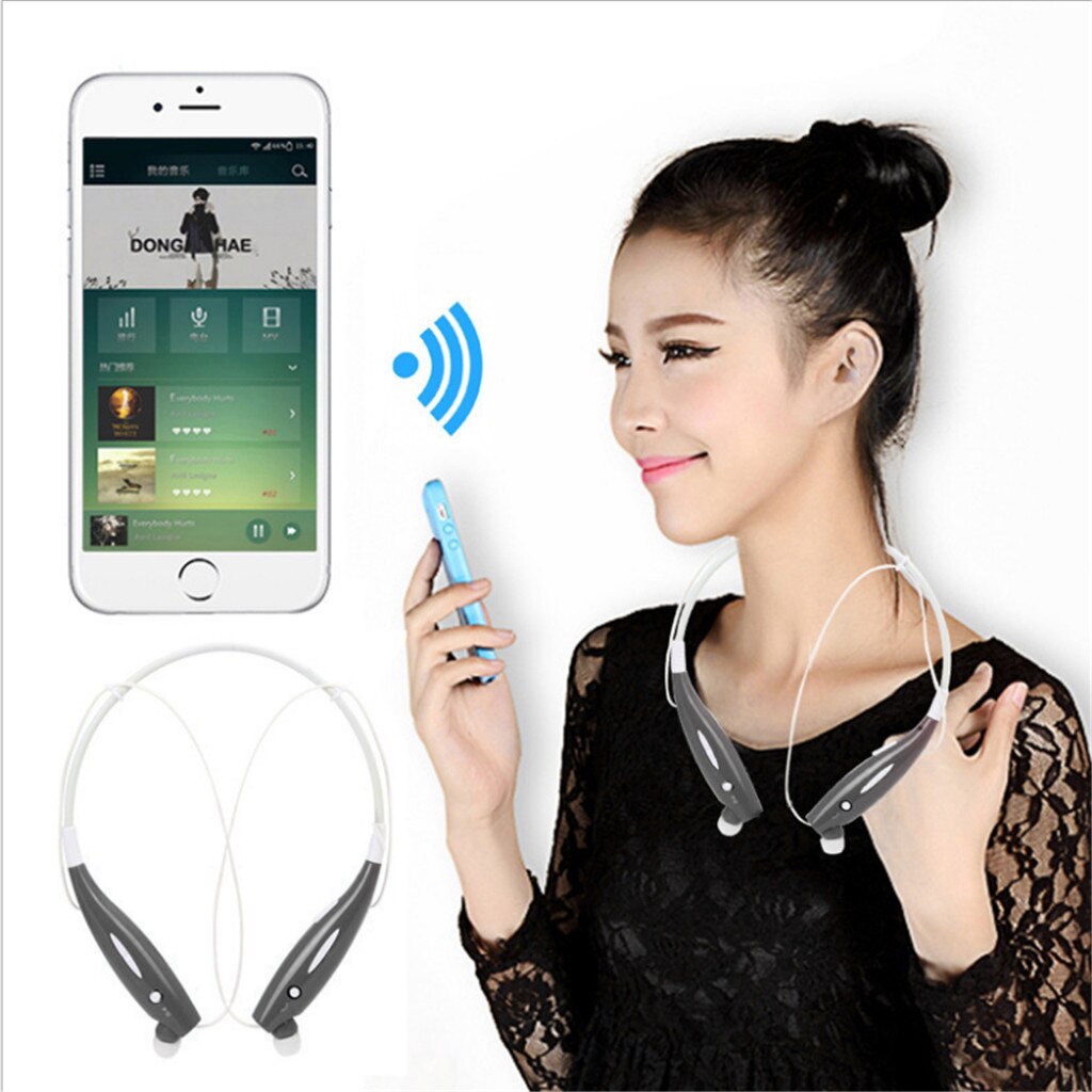 Sports Wireless Bluetooth 3.0 Earphone 3D Stereo Headset Neckband Sport Earbuds in-Ear Headphones With Mic For iPhone Samsung