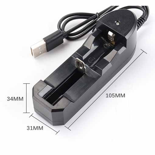 3,7 V 18650 Ladegerät Li-Ionen-Akku USB unabhängiges Laden tragbare elektronische Zigarette 18350 16340 14500 Akkuladegerät