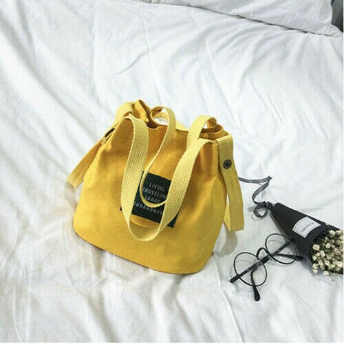 Casual mujeres chicas bolsas de lona DE LA COMPRA Bolso grande Messenger Bag damas Hasp Cross Body Satchel Bags impermeable bolsas de la compra