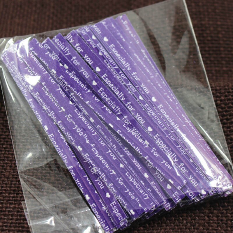 100Stck/tasche Küche Spielereien Kuchen Twist Krawatte Draht metallisch Twist Krawatten Lutscher Nachtisch Zubehör Befestigungen Abdichtung Werkzeuge