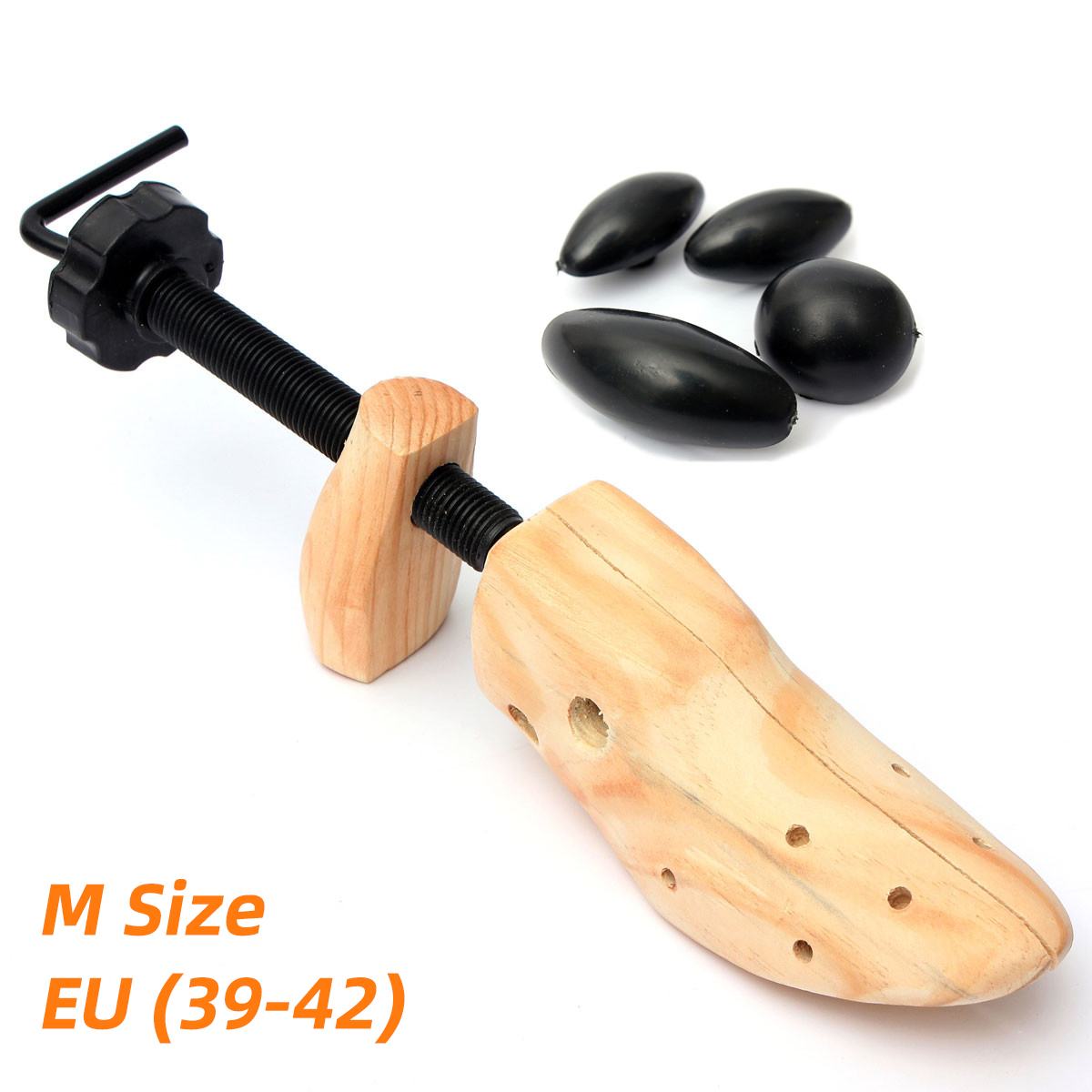 Unisex 1 Uds estirador de zapatos de madera estante moldeador de árboles, zapatos planos ajustables de madera botas expansor árboles talla S/M/L: M
