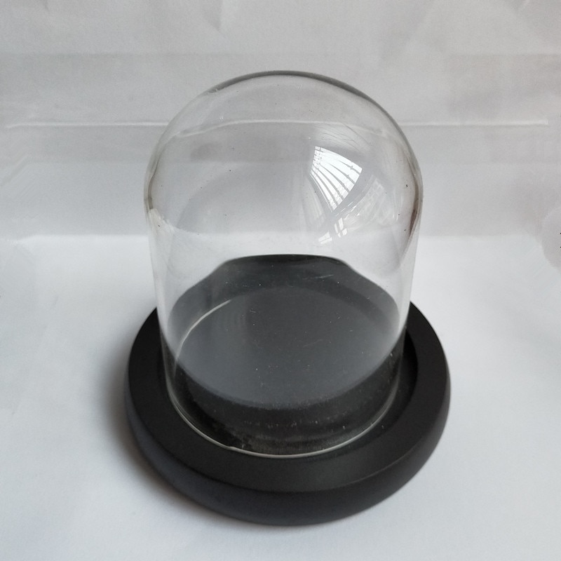 Kleine Maat 7*9Cm Black Base Glass Dome Woondecoratie Diameter = 7Cm Heigt = 9Cm glas Cover Diy Vriend Bruiloft Props