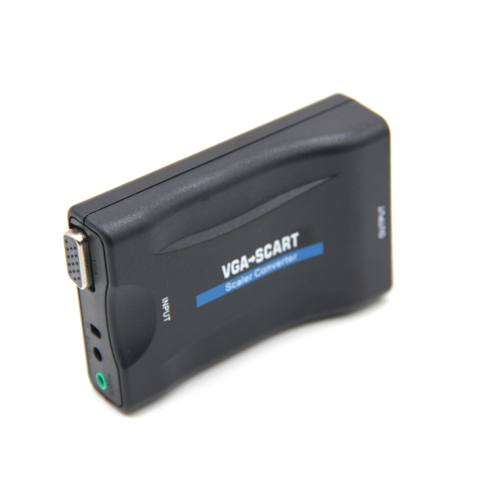 VGA to SCART Video Audio Converter Adapter Conversor Digital for TV Signaling Adapter Connector With dfor TV