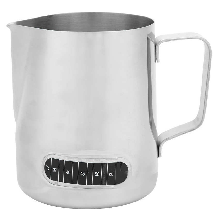 600ml maitokannusta kahvin vaahdotuskuppi espresso maito tee latte kannu kahvimuki lämpötilan näyttö tarra