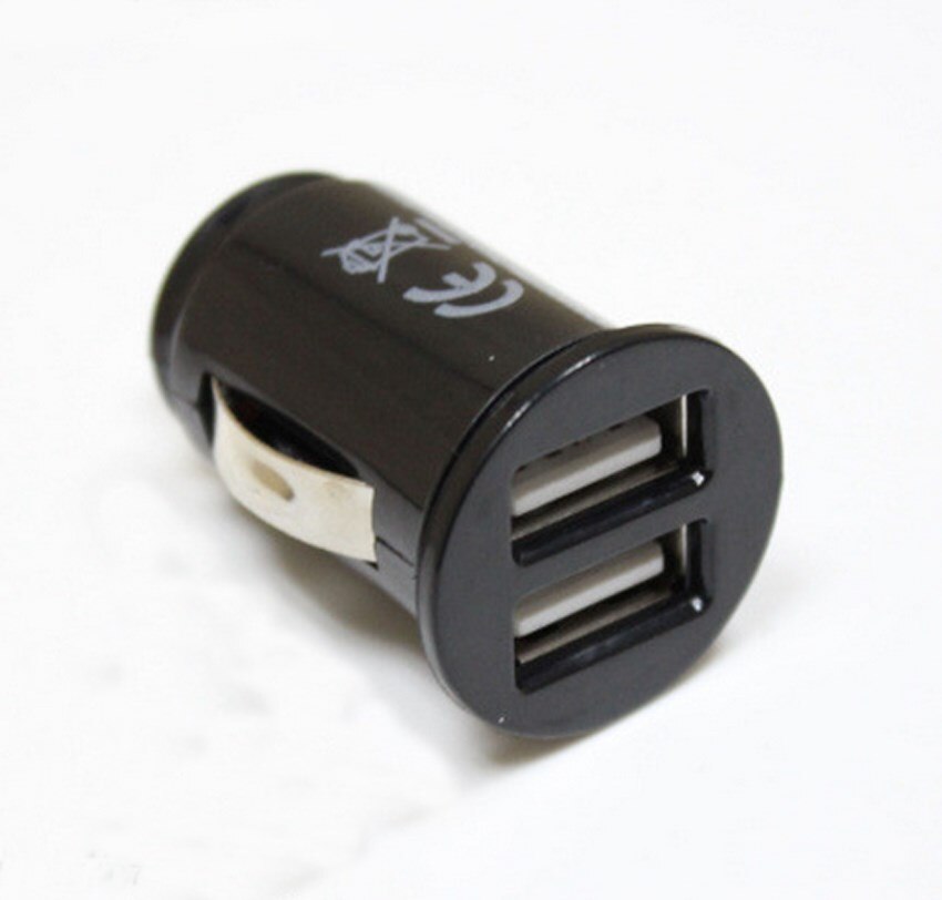 auto lader adapter bullet dual mini usb 2-port voor apple iphone 5 5 s 6 6 s 7 samsung: Default Title