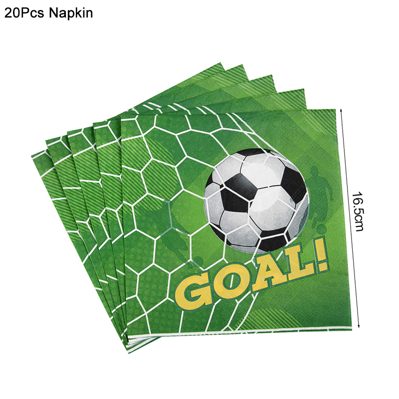 Soccer Party Disposable Tableware Paper Plates Cups Napkins Tablecloth Kids Boys Football Birthday Party Decoration Supplies