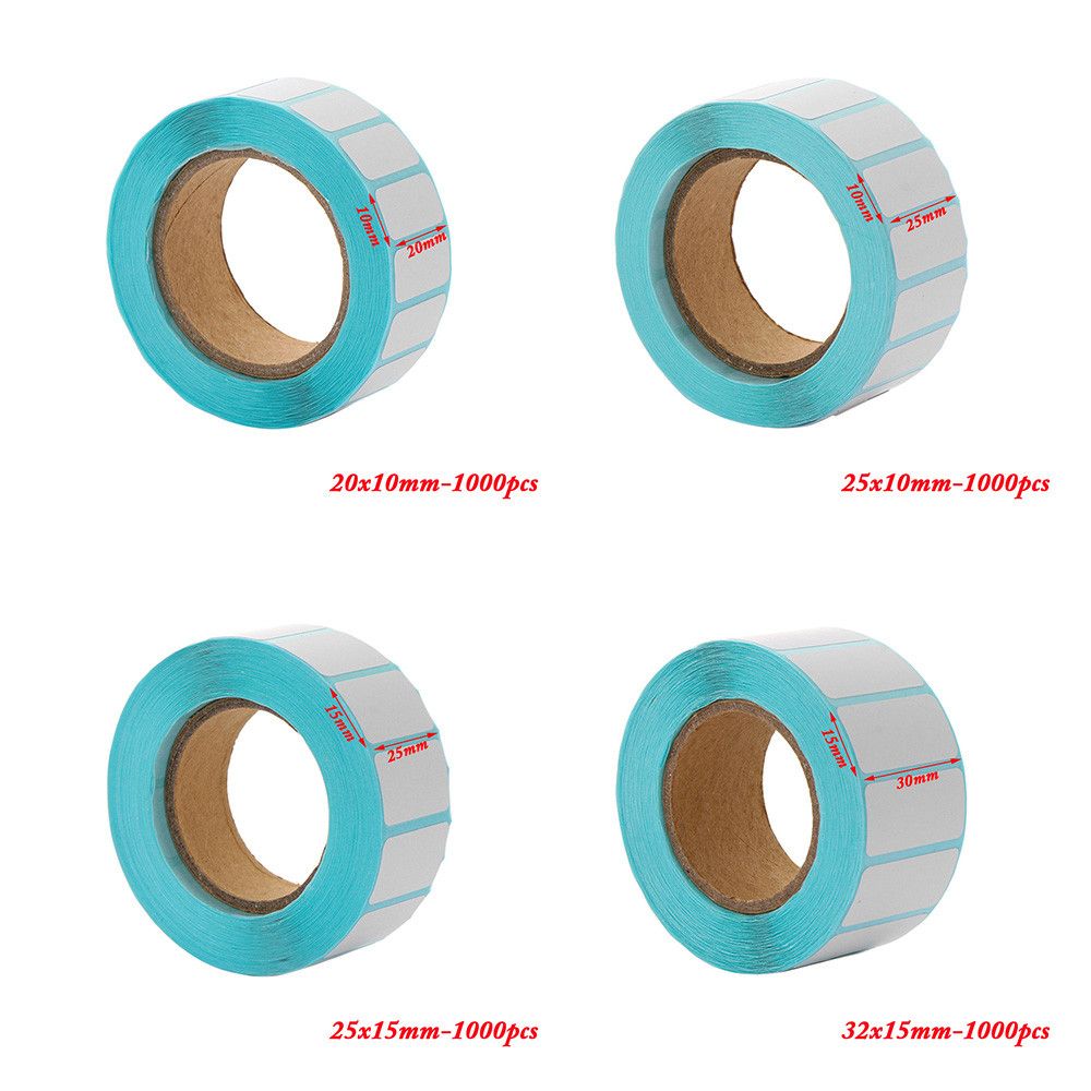 1000pcs/Roll Adhesive Thermal Label Sticker Paper Supermarket Price Blank Label Direct Print Waterproof