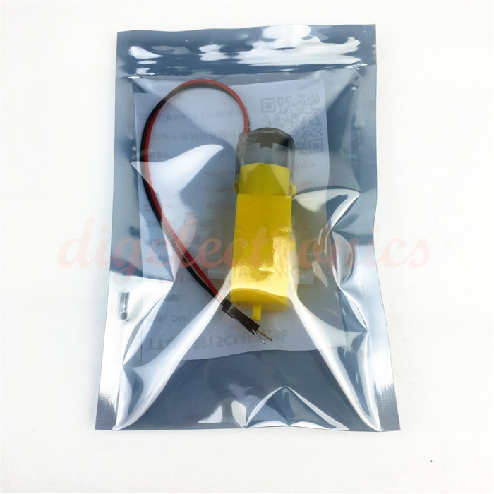 DC TT Motor with male cable 5V-10V Double Shaft DC Gear Dual Shaft Electric Motor For Arduino DIY Model Robot Smart Car Toys