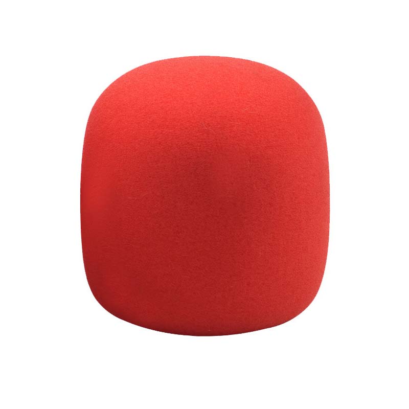 Suitable for Blue Yeti pro Studio microphone sponge cover Blue Yeti/Yeti pro windshield microphone sponge sprayproof fluff cover: Red