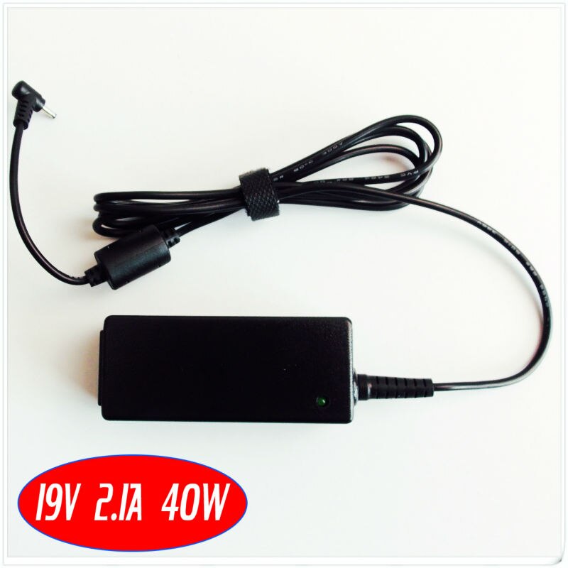 Netbook vekselstrømsadapter oplader 19v 2.1a til asus eee pc  x101 x101h x101ch x101ch-eu17-bk 1104ha 1106ha 1101h 1101ha 1101 hag
