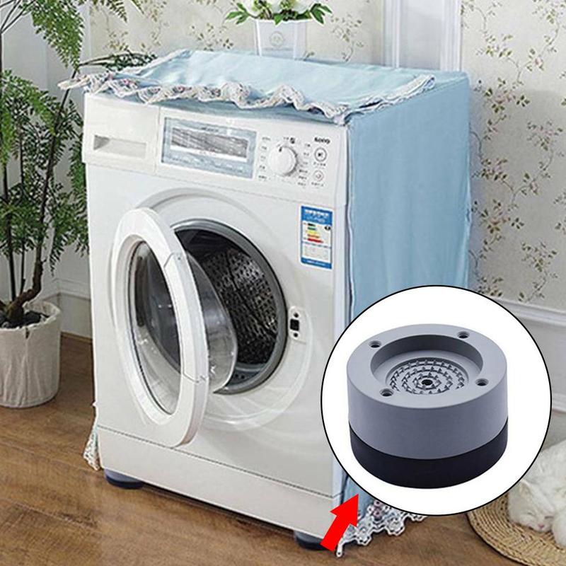Fire læsning tromle vaskemaskine køleskab gummi universal fod fødder måtter absorption fast skridsikring forhøjet stød  c2 s 7