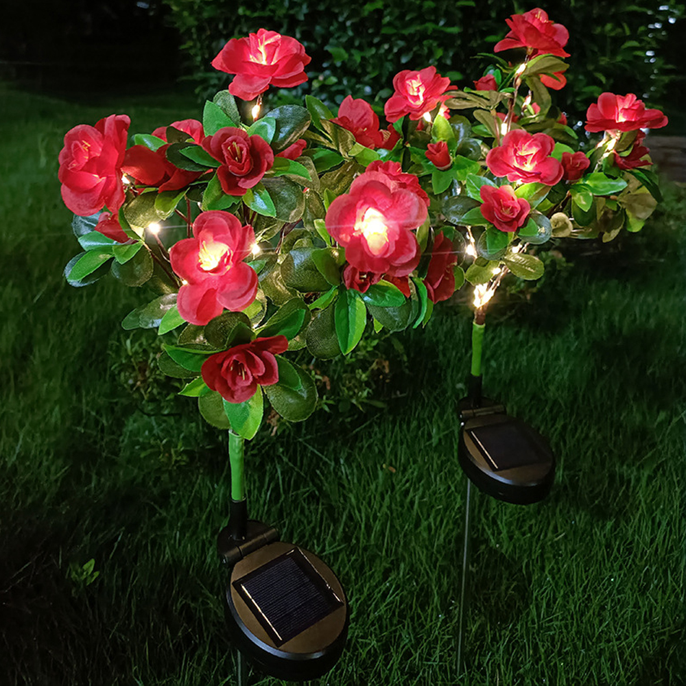 Solarleuchte LED Azalee Solar- Blumen Lampe Ich bin Freien dekorativ für Garten Hof Rasen Weg Beleuchtung Hochzeit Dekor