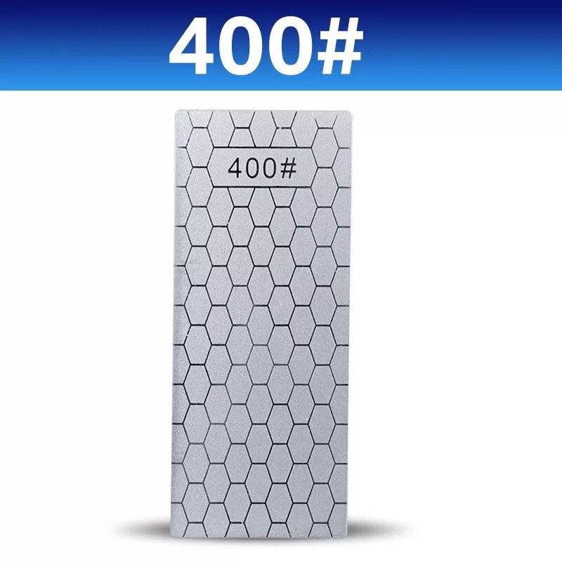 1/2/3/4pcs Diamond Knife Sharpening Stone 400# 600# 1000# 1200# Knife Sharpener Set Portable Honeycomb Whetstone Grindstone Tool: 400
