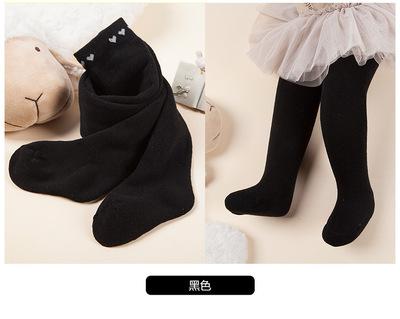 Anyongzu High baby boy girls even pantyhose Winter Combed Cotton Tights Warm Children Stretch thickening: 1 / 12M