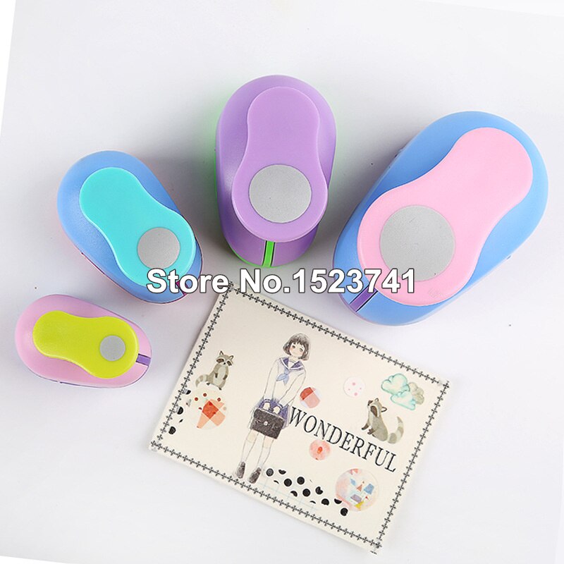 1pc 2 &quot;  (50mm)  cirkler rund form spar indsats gør det selv eva skum hul papir kort scrapbog stor hulmaskine papirskærere leverandør