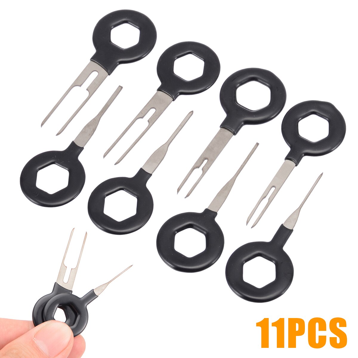 11 Stks/set Auto Removal Key Tool Elektrische Terminal Bedrading Crimp Connector Pin Verwijder Sleutel Kit Voor Auto Suv Pickup Off-Road