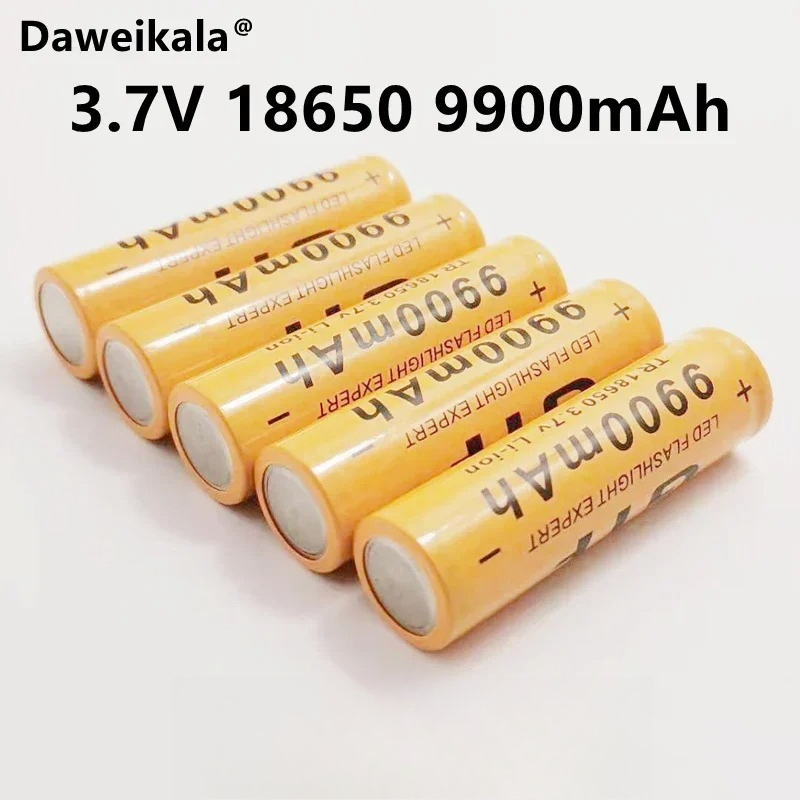 18650 battery 3.7V 9900mAh rechargeable liion battery for Led flashlight Torch batery litio battery+