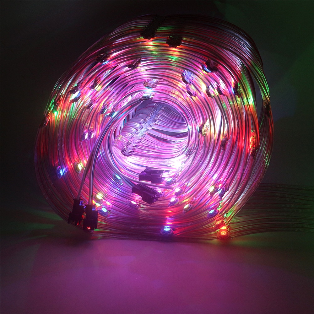 50-500 stücke DC5V WS2812B Vor-gelötet auf Kühlkörper 5050 RGB LED-modul Adressierbare Streifen Licht WS2812 IC Pixel LED-modul Schnur