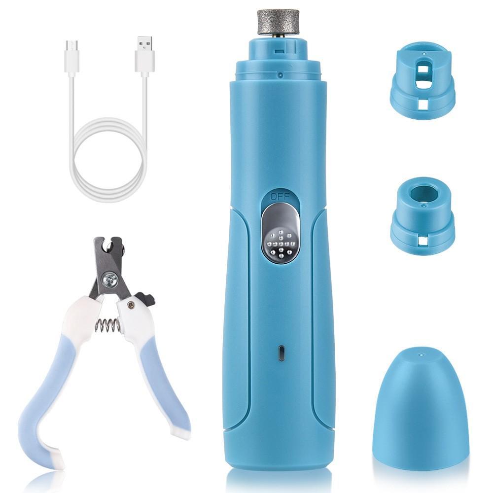 Elektrische Pet Nail Schaar Usb Hond Nagelknipper Pijnloos Honden Nail Puntenslijper Pedicure Schoonmaak Nagelknipper Set Dierbenodigdheden