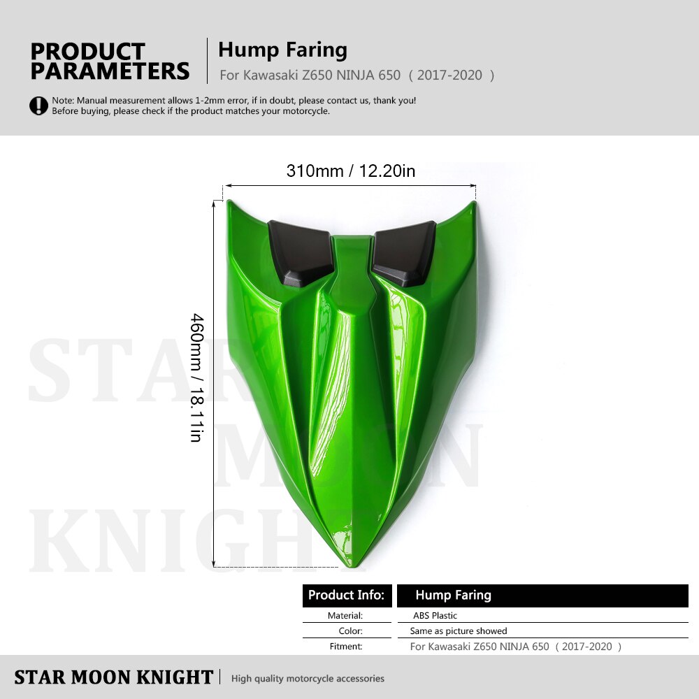 For Kawasaki Z NINJA650 z650 Ninja 650 Rear seat cover Rear Tail