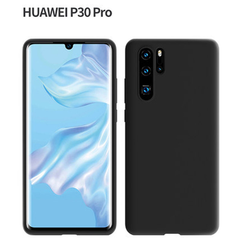 Mat cover til huawei  p30 pro cover mat silikone tpu blødt cover til huawei  p30 pro bagcover