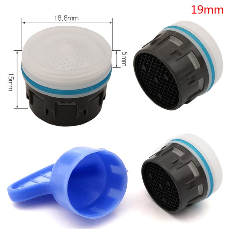 1Set 16.5-24mm Male Thread Water Saving Tap Aerator Faucet Bubble Kitchen Basin Faucet Accessories Bathroom Accessories Set: 19mm