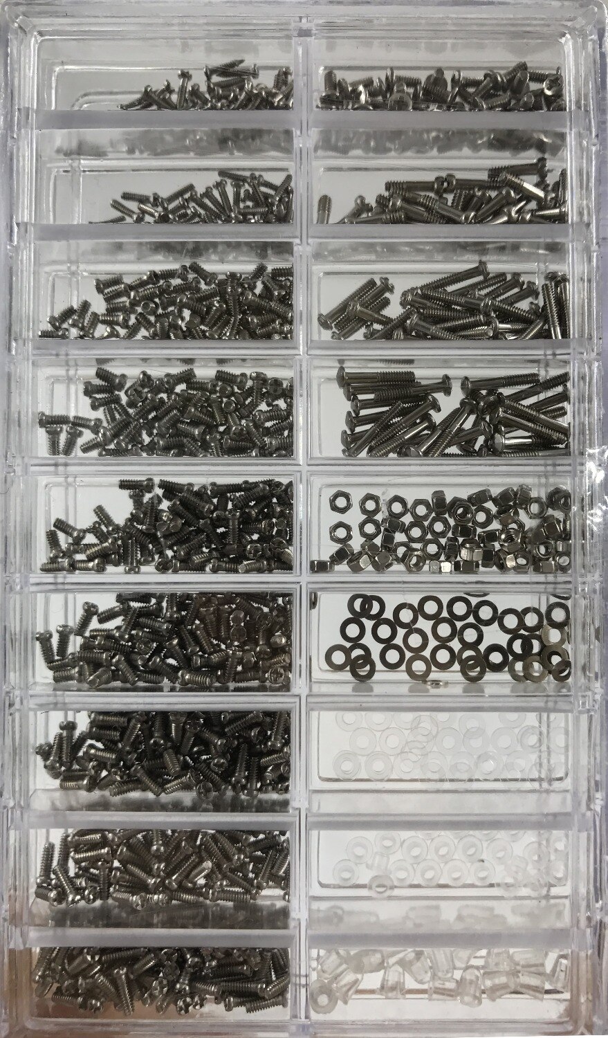 Universal 1000pcs Assorted Tiny Precision Screws Nut Watch Eyeglass Glasses Phone Tablet Repair